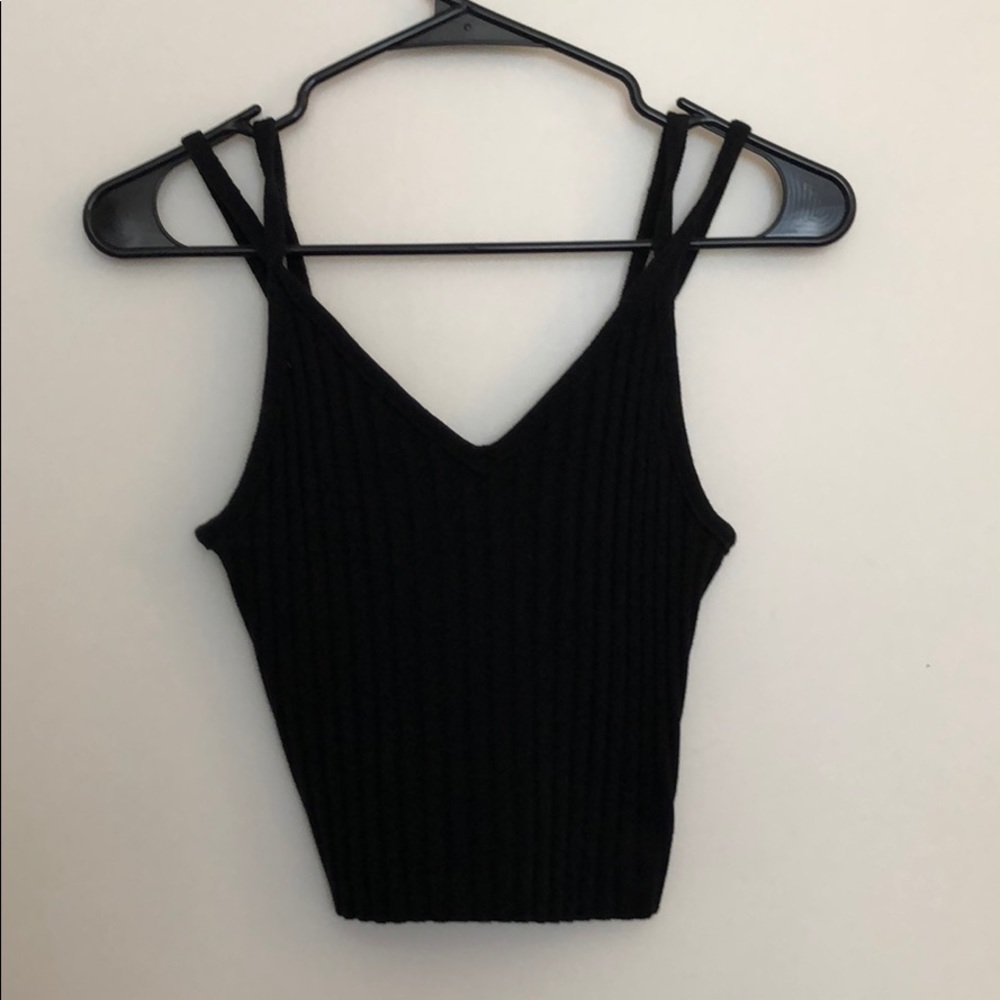 Black crop top